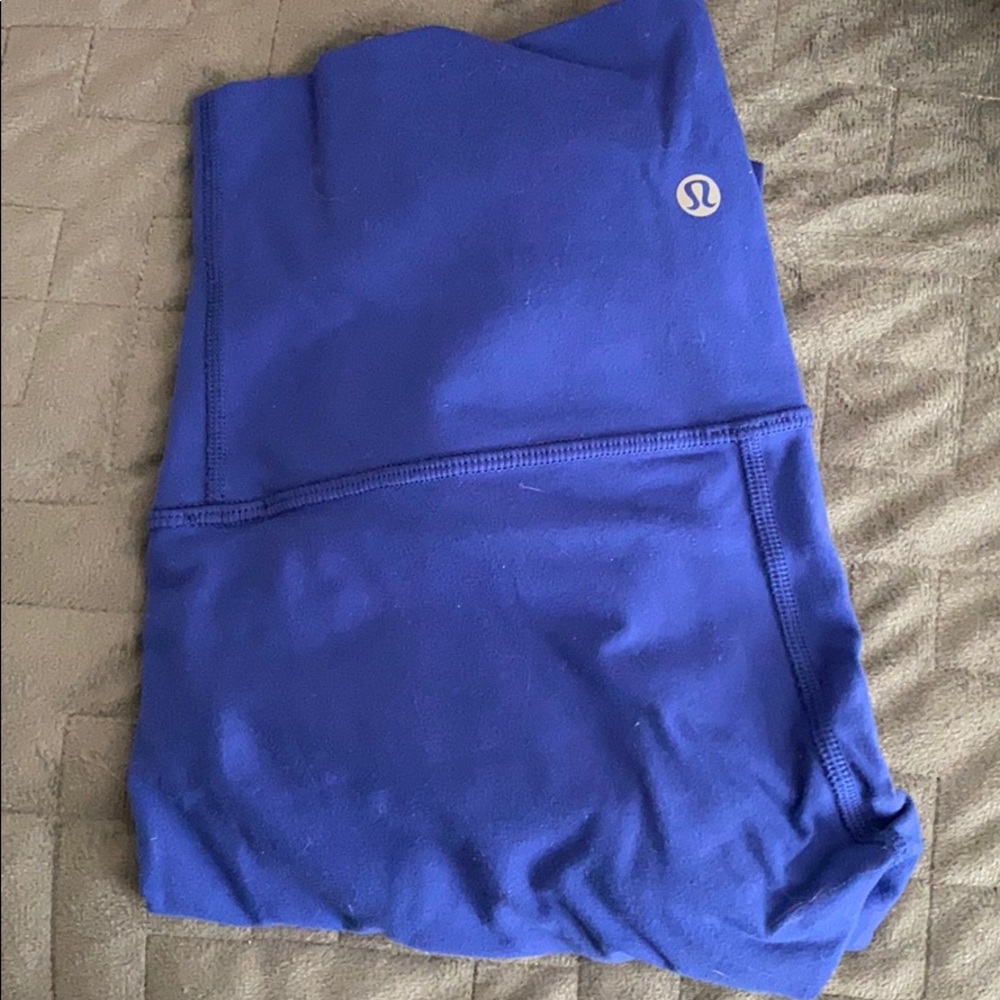Bright blue Lululemon align pant